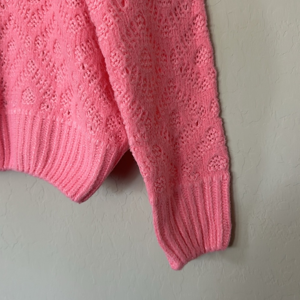 Valentine’s!! Talulah shrug style pink sweater size S - Picture 3 of 5